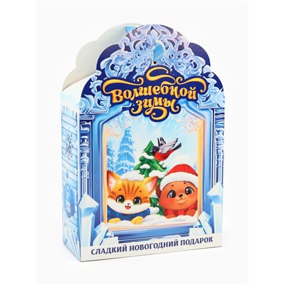 Сладкий детский новогодний подарок «Замок»: конфеты + раскраска внутри, 500 г