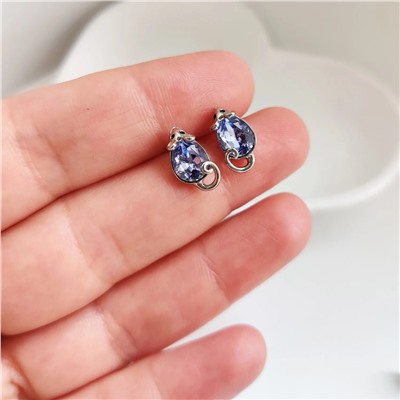 Серьги с кристаллами Swarovski