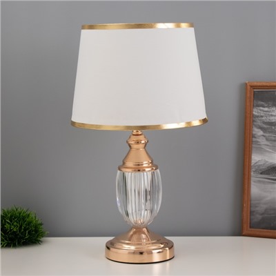 Лампа настольная «Юри» 1×40 Вт Е27 1×3 Вт LED золото 25×25×41 см