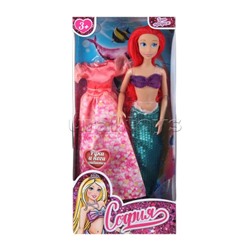 Кукла София, 29 см. Сказочная русалка (руки и ноги сгиб., платье в наборе) в коробке