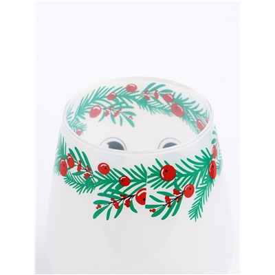 Стакан стеклянный новогодний «Снеговик», 620 мл