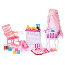 Набор мебели для кукол "Детская комната" в коробке