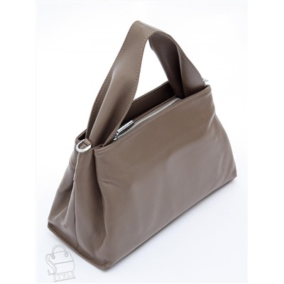 Сумка женская кожаная 0650CH gray Polina&Eiterou