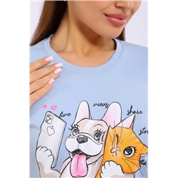 Пижама ЕКШ-1069 (Голубой)