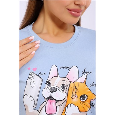 Пижама ЕКШ-1069 (Голубой)