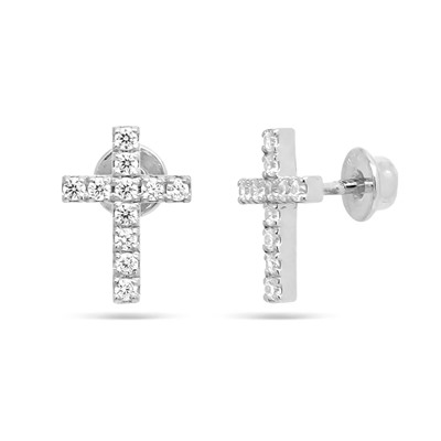 Серьги из серебра куб.циркон., ЛС30р200