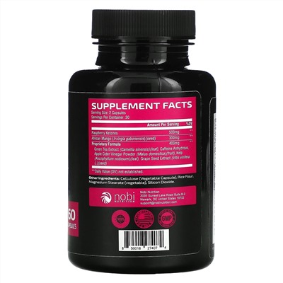 Nobi Nutrition, Premium Women's Fat Burner, 60 Capsules