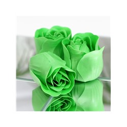 Мыльные розочки, зелёные, набор 3 шт.