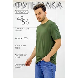 Базовая футболка Must have мужская (Хаки темный)