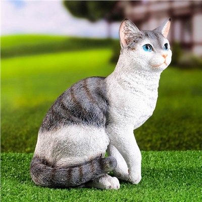 Садовая фигура из полистоуна «Кот», 30×25×16 см