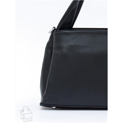 Сумка женская кожаная 0650CH black Polina&Eiterou