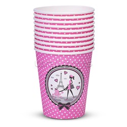 Набор посуды одноразовой "Париж" стаканы (10 шт)