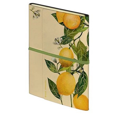 Ежедневник недатированный А5 192 стр. на резинке "ФЛОРА.РАЙСКИЕ ЛИМОНЫ/FLORA.PARADISE.Lemons" 3-818/04 Bruno Visconti