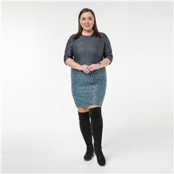 Платье, трикотаж, голубой