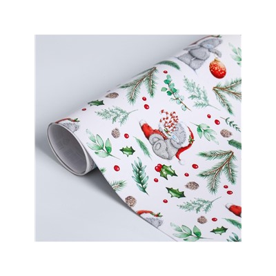 Бумага упаковочная глянцевая «С Новым Годом!», 50×70 см