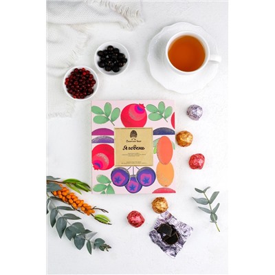 Ягодень Ассорти / брусника, облепиха, черноплодная рябина / коробка / 200 г / ТМ Сибирский кедр