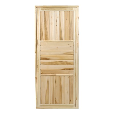 Дверь для бани и сауны «Эконом», 190×80 см, деревянная, «Добропаровъ»