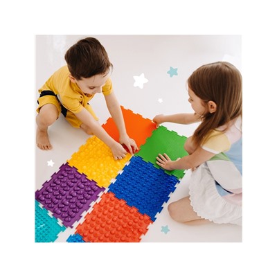 Модульный массажный коврик, набор №1 «Универсал», 8 шт., Ортодон