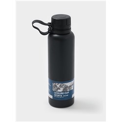 Термос 1 л «Мастер К», с ситечком, сохраняет тепло до 8 ч, нержавеющая сталь, черный