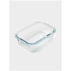 Контейнер Доляна Cook and Freeze, 380 мл, 15×11×5.5 см, с крышкой, жаропрочное стекло, МИКС