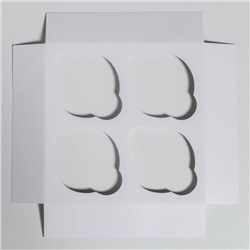 Коробка для капкейков «С Новым годом!» 16×16×10 см