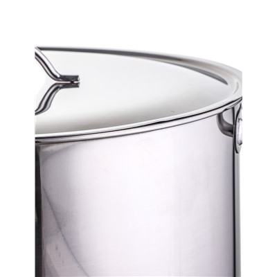 УЦЕНКА Кастрюля 30 л цельнотянутая d=39.6 см с ТРС, замятие крышки