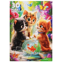 Макси-пазлы 30 "Котята и рыбки"