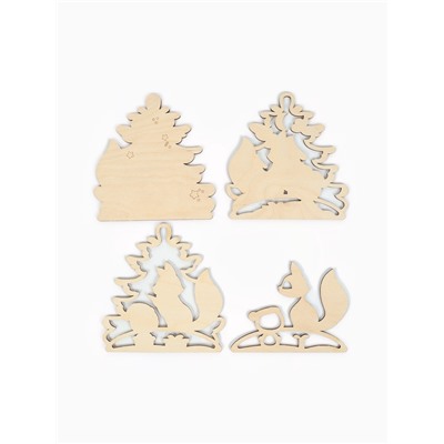 Роспись по дереву «Новый год! Ёлочка», набор для творчества