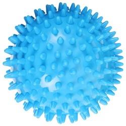 Мяч массажный ONLYTOP «Ёжик», d=9 см, голубой