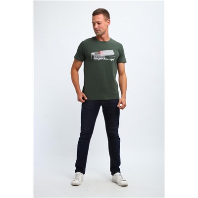 Футболка мужская 058 (Хаки)