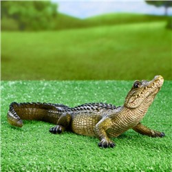 Садовая фигура из полистоуна «Кайман», 12.5×34×18 см