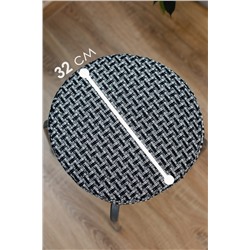 Подушка для мебели Плетенка черная 32х32 НАТАЛИ, 1120064