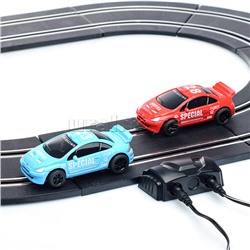 Автотрек "Параллельные гонки" (125 см.), в коробке