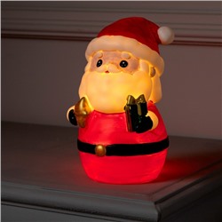 Светодиодная фигура «Дед Мороз» 8×19×8 см, пластик, батарейки LR44×3 (в комплекте), свечение тёплое белое