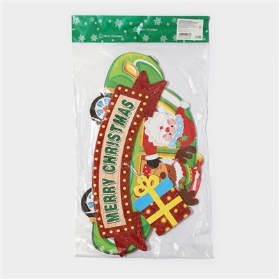 Новогоднее украшение настенное «Merry Christmas», подвеска, 45×38.5 см