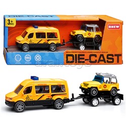 Машина "Стройка" металл, в коробке