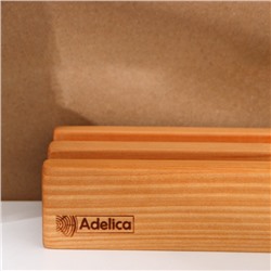 Набор деревянных разделочных досок на подставке Adelica, 2 шт.: 38×18, 28×18 см, пропитаны минеральным маслом, берёза