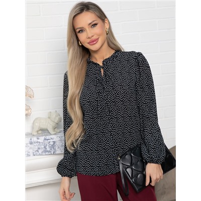 Блуза Анастейша (черная) Б15072-18М