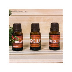 Новогодний набор эфирных масел «Лучшему папе. С Новым годом», пихта, эвкалипт и кедр, 3 шт. по 15 мл