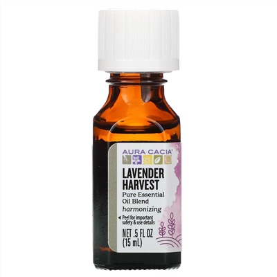 Aura Cacia, смесь чистых эфирных масел, «Букет лаванды», 15 мл (0,5 жидк. унции)