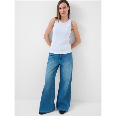 Брюки текстильные джинсовые для женщин