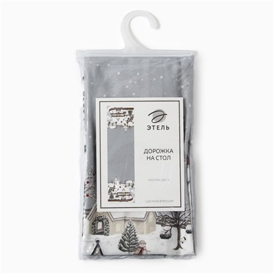 Дорожка «Этель» «Зимняя деревня» 40×149 см, 100% хл, саржа 190 г/м²
