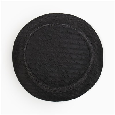 Панама женская однотонная MINAKU, чёрная, размер 56-58, ткань плащёвая