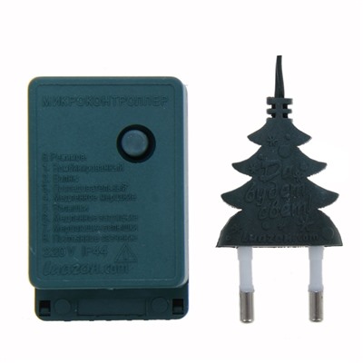 УЦЕНКА Гирлянда «Нить», 15 м, IP20, 400 LED, 220 В, 8 режимов, тёмная нить, свечение мульти