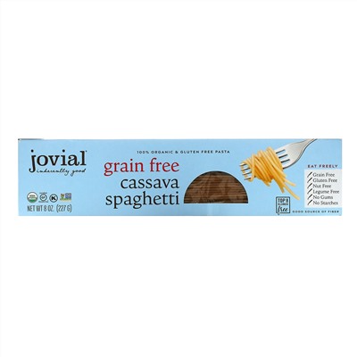 Jovial, органические беззерновые спагетти из кассавы, 227 г (8 унций)