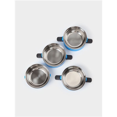 Ланч бокс Доляна «Доляна», 2 л, 14×26 см, сохраняет тепло 3 ч, нержавеющая сталь, синий