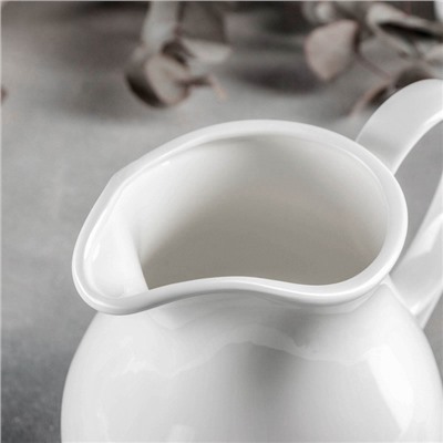 Кувшин фарфоровый Wilmax, 1.6 л, цвет белый