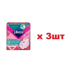 Libresse V-Protection Ultra Long Прокладки 12шт 3шт