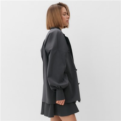 Пиджак женский MINAKU: Safari, цвет графит, размер 52