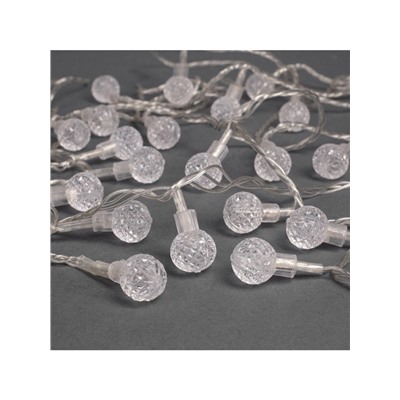 Гирлянда «Нить» 5 м с насадками «Мини фонарик», IP20, прозрачная нить, 20 LED, свечение мульти (RG/RB), мигание, 220 В